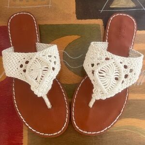 Mia Vivian Crochet Sandals. Women’s Size: 7.
